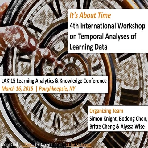 Wise #LAK15 It's About Time Workshop