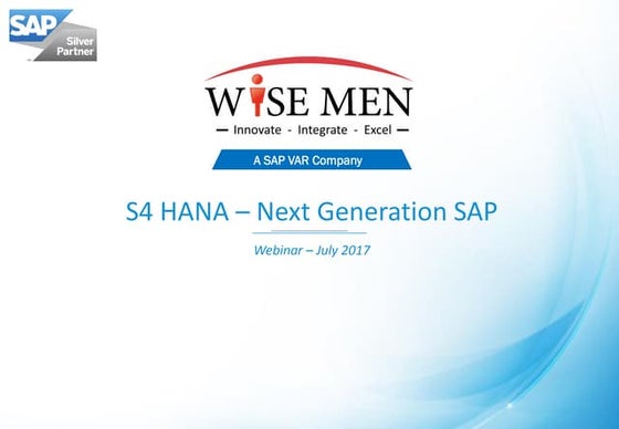 “Migration to Suite of HANA”