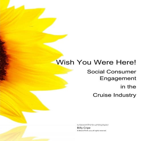 Wish You Were Here!  Social Consumer Engagement in the Cruise Industry