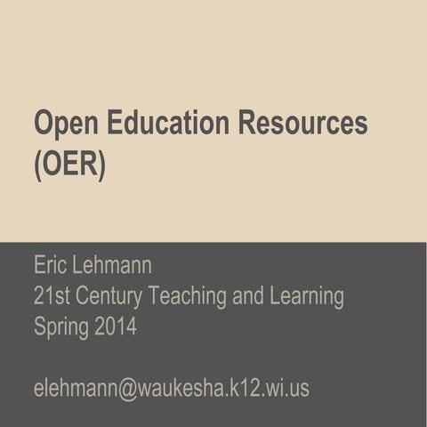 Wisconsin Innovative Schools Network (WISN) - 2014  OER 