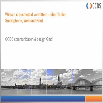 Wissen - crossmedial vermitteln über Tablet, Smartphone, Web und Print | inari publisher | CCDS GmbH