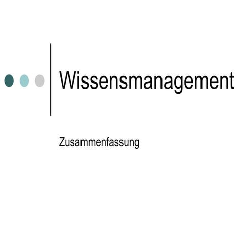 Wissensmanagement