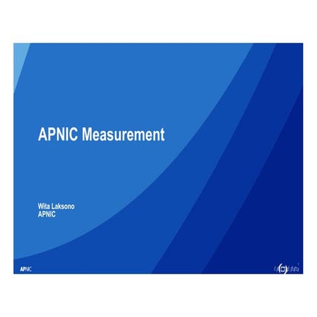 IDNOG 8: APNIC Measurements