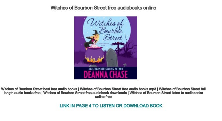 Witches Of Bourbon Street PDF Free Download Witches Of Bourbon Street PDF Free Download