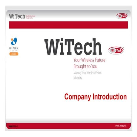 Wi Tech Company Introduction