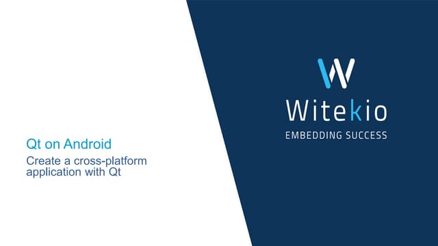 Witekio Qt and Android
