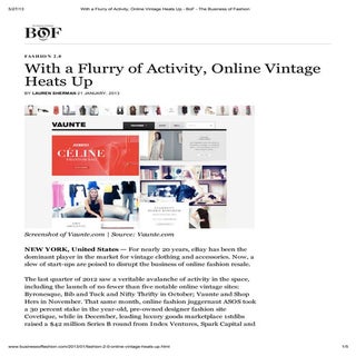 With a flurry of activity, online v...