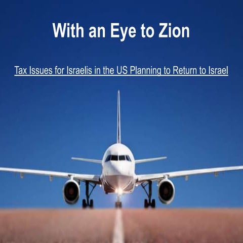 With an eye to zion