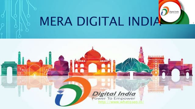 PPt With animation on Mera Digital India
