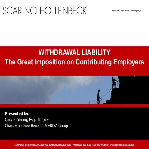 Withdrawal liability   the great imposition on contributing employers - ... -...