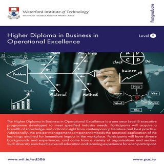 WIT Higher Diploma in Business in O...