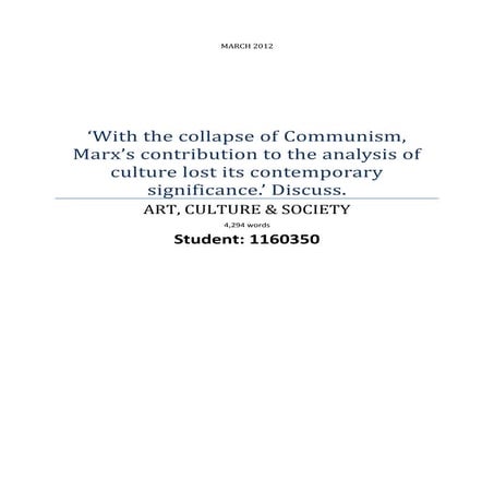 The Occupy Movement: A Marxist Uprising?