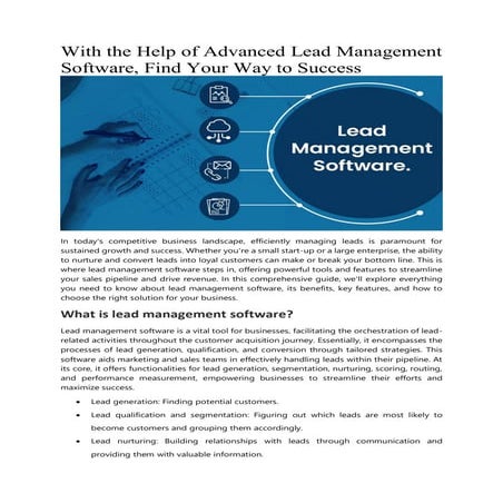 Lead capture software | PDF