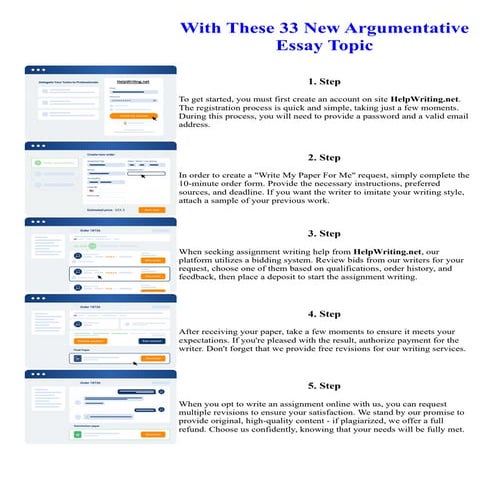 With These 33 New Argumentative Essay Topic