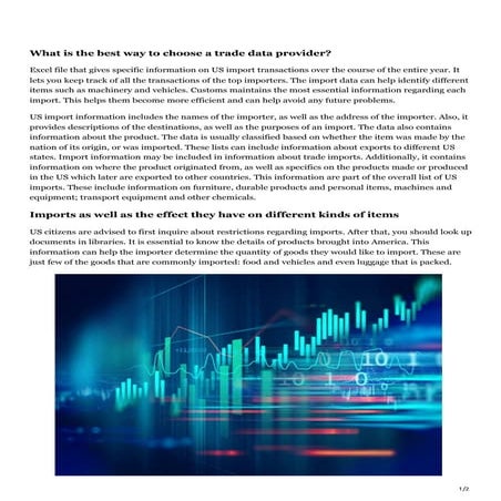 With the use of a trade data analysis, we can decrease our trade deficit..pdf