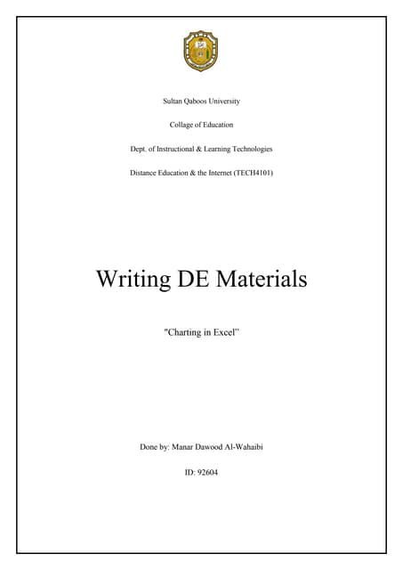 Witing de materials