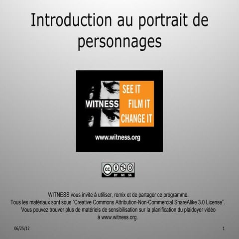 Witness curriculum 11-introduction au portrait de personnages-2011