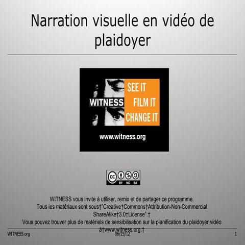 Witness curriculum 15-narration visuelle en vidéo de plaidoyer-2011