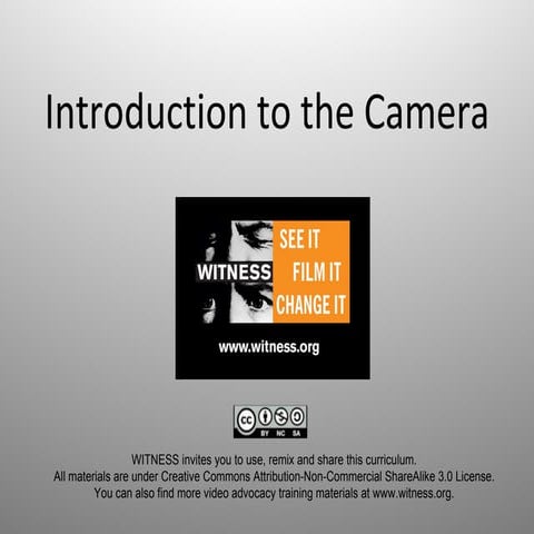 Introduction to the Camera