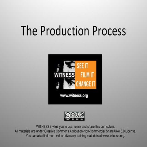 The Production Process