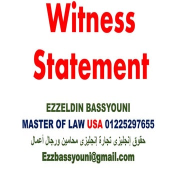 Witness statement
