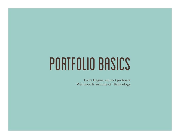 cover page design for portfolio
