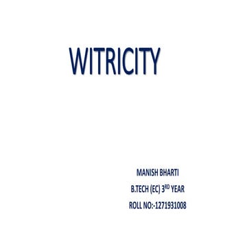 Witricity
