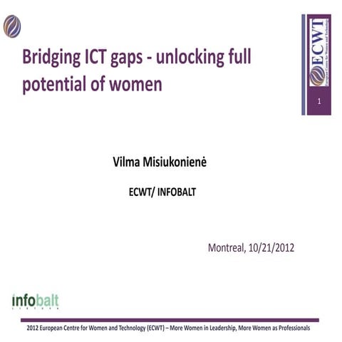 Witsa 2012 - Bridging ICT Gaps 