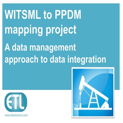WITSML to PPDM mapping project