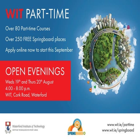 250 FREE places for who are unemployed or in short term work