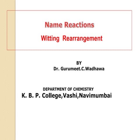 Witting reaction