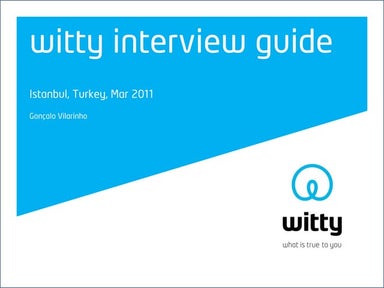 witty interview guide