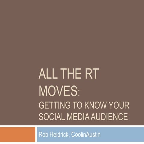 Wix Meetup Austin: Knowing Your Audience