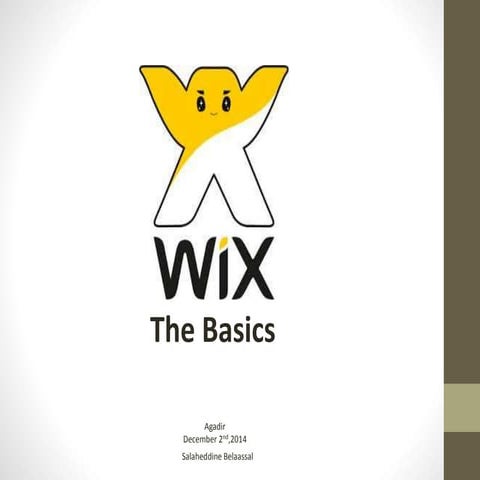 Wix tutorial