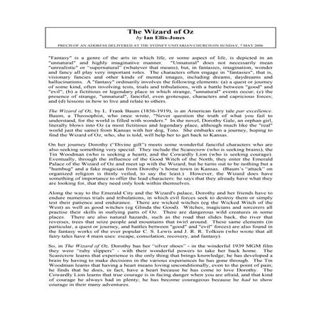 THE WIZARD OF OZ | PDF