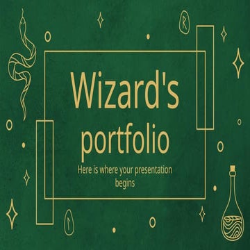 Wizard's Portfolio this is an interesting presentation