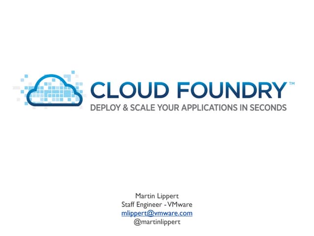 PaaS Parade - Cloud Foundry