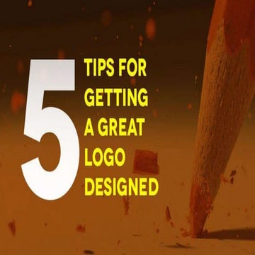 5 tips for getting a great logo designed