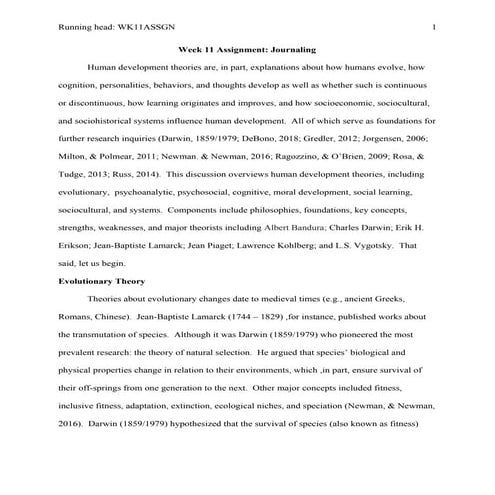 Wk11Assign: Theories of Development