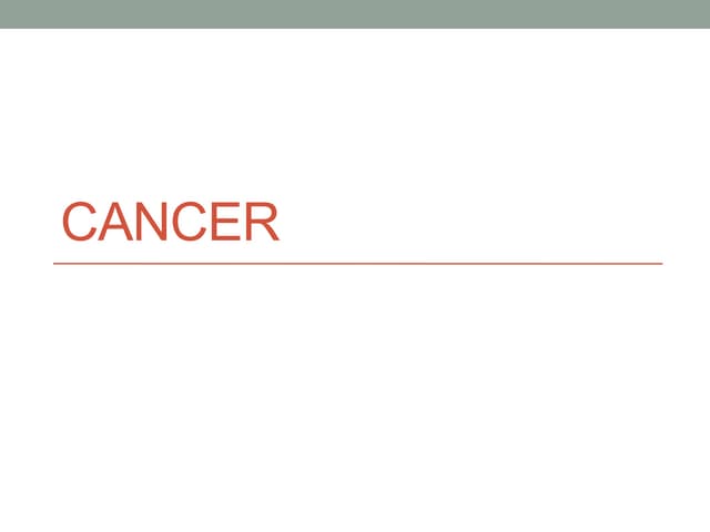 Cancer