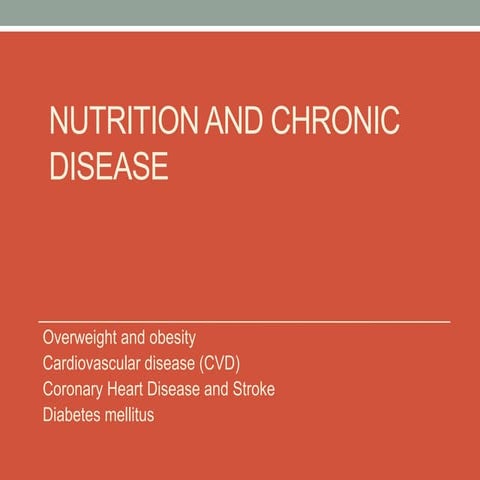  Diet,Obesity,Chronic Disease