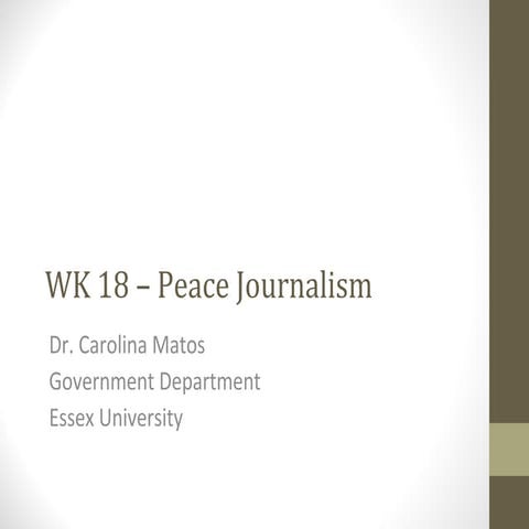 Peace Journalism