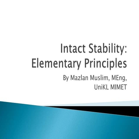 Wk 1 intact stability elementary principles