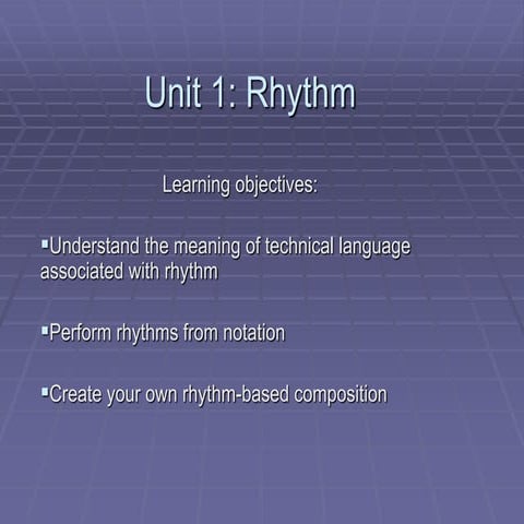 Q1 - Mapeh 3 Music - Lesson 2 - Rhythmic Patterns.pptx