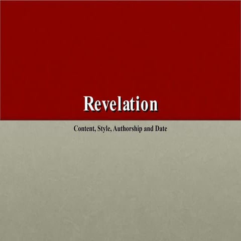 Wk3 Revelation (Content, Style And Authorship)
