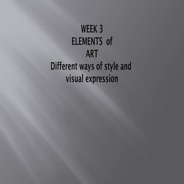 Week 3 Art Appreciation 2024. Modulepptx