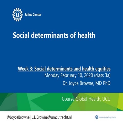 Social determinants & Global Health