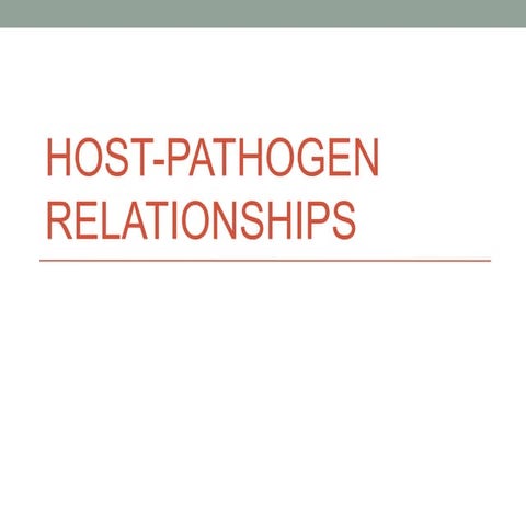 Host pathogen interactions
