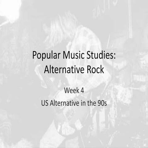 Alternative Rock Week 4