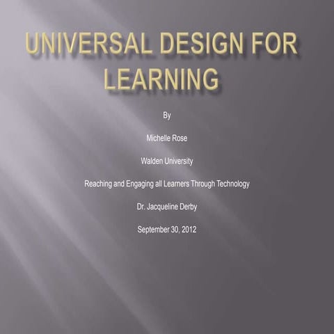 Reaching and Engaging All Learners Through Technology